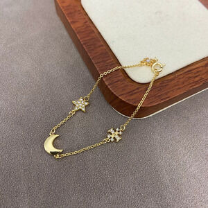 Tory Burch Rhinestone Letter Heart Bracelet